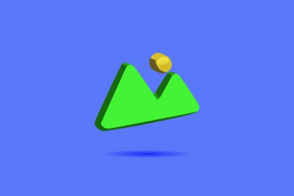 3d Picture Design Vector Isolated