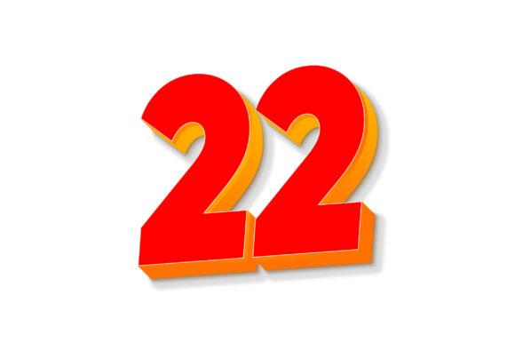 3D Text Design of Letter 22: A Creative Guide for Clarity and Impact