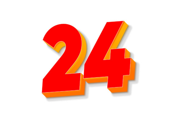 3D Text Design of Letter 24 – Strategic Applications for Creative and Business Goals
