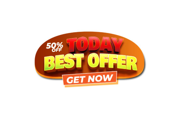 3D Text Design of Today Best Offer