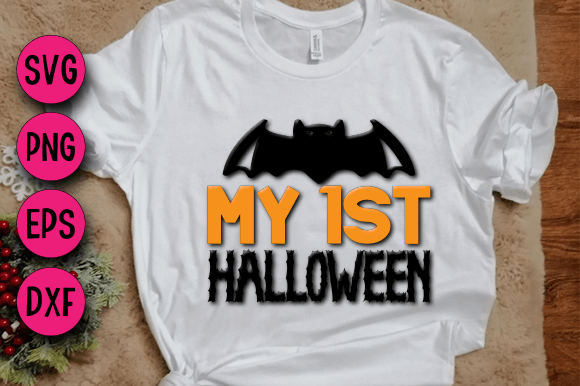 My 1st Halloween: A Magical 3D SVG Design for Creative Gifting