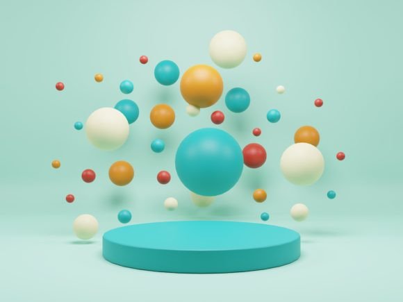 Retro Podium Design 3D: A Timeless Template for Modern Presentations