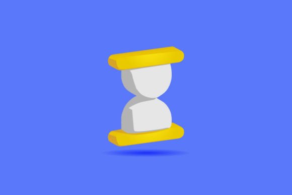 Timeless Elegance in Modern Design: 3D Hourglass Vector